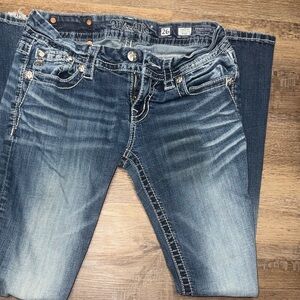 Miss Me Distressed Blue Boot Cut Jeans